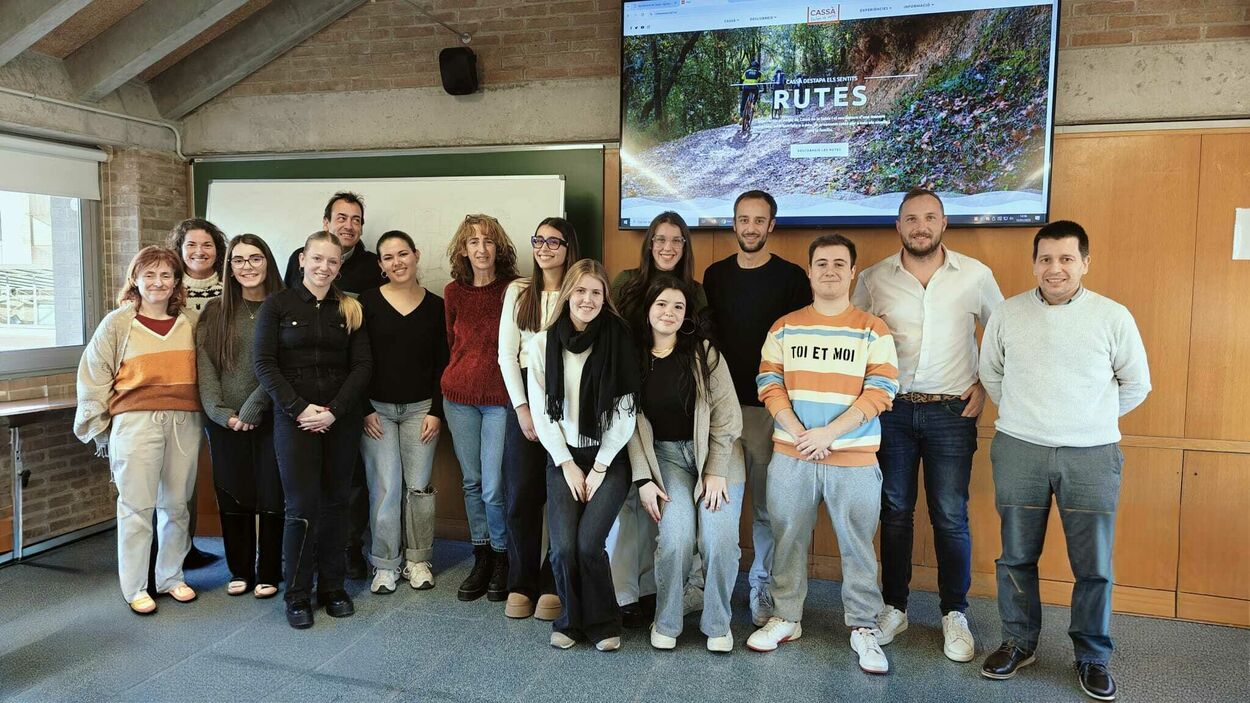2025 01 21 Lalumnat de Turisme de la UdG presenta propostes turístiques per a Cassà