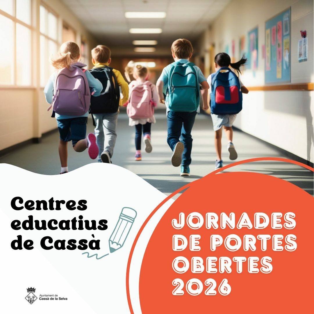 Ajuntament de Cassà JORNADES DE PORTES OBERTES web