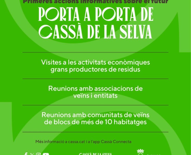  Comencen les accions informatives del “porta a porta”