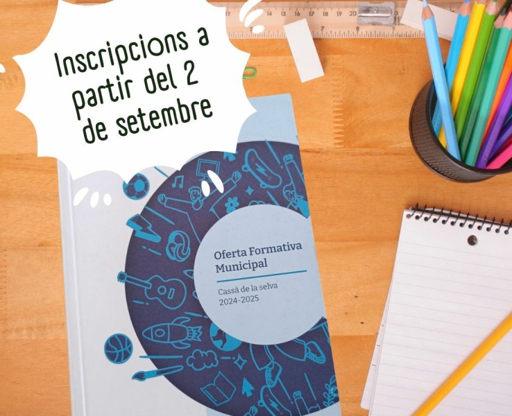 Inscripcions obertes per als cursos de l'àrea d'Educació