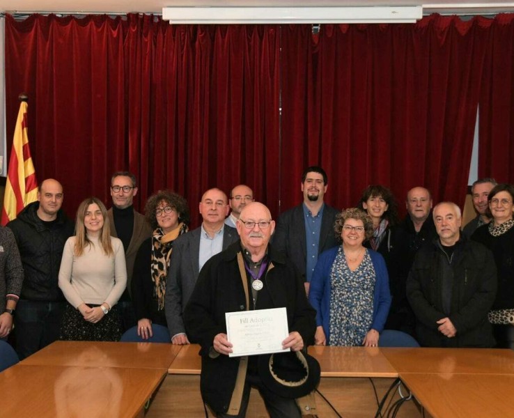 Alfons Martín és reconegut com a Fill Adoptiu de Cassà