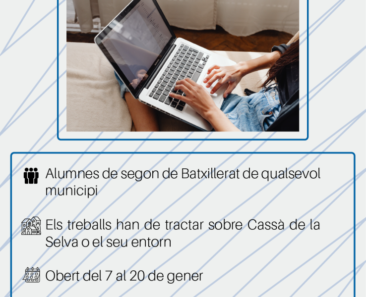 Cassà convoca la segona edició dels Premis al Treball de Recerca