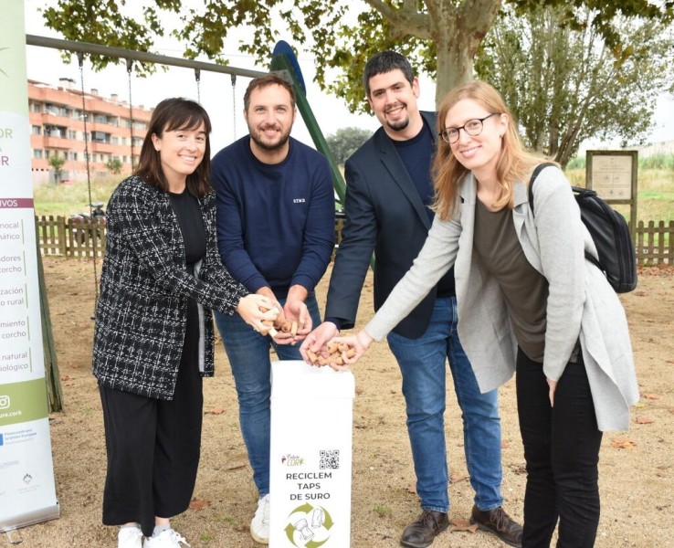 Cassà de la Selva i Palafrugell seu d'una prova pilot de reciclatge de taps de suro