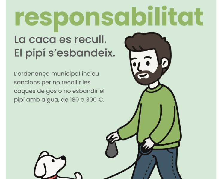 L'Ajuntament inicia un dispositiu de control per reforçar la campanya de sensibilització sobre la neteja dels orins i excrements dels gossos